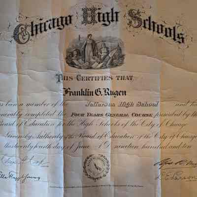 Frank Rugen High School Diploma