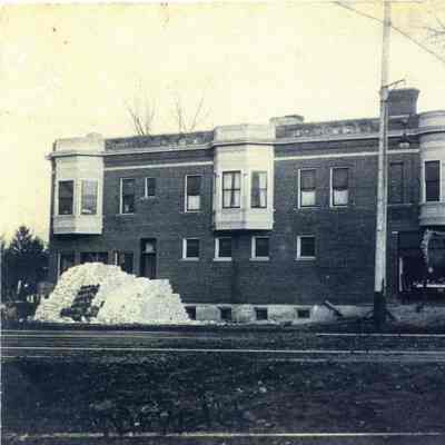 PH-0811-Rugen Store with H.P.R. meat market in background, 1908