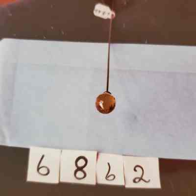 10 Inch Hat Pin - Balloon Shape - Amber Top