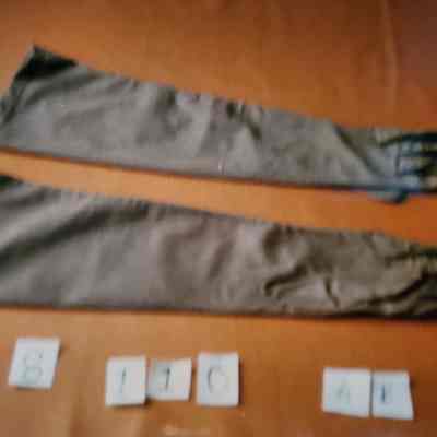 One Pair of Fawn Colored Cotton Velvet Gloves