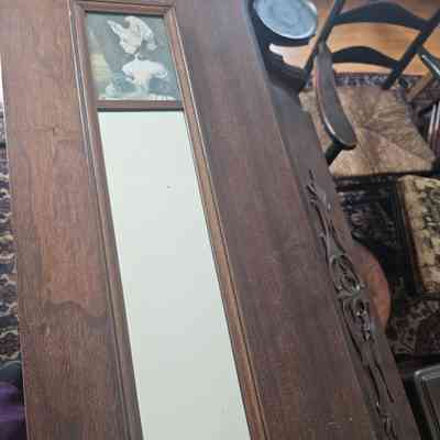 Mirror with Picture of Young Girl