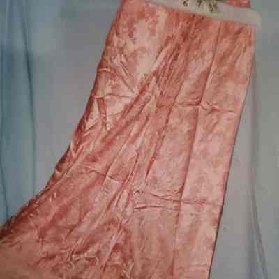 Silk Floral Salmon Slip