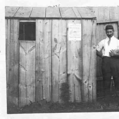 PH-1183-Ed J. Rugen, 1912, next to bike