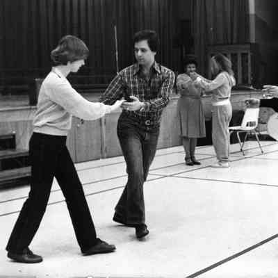 PH-1668-Rugen Community Center, 1980, Hope Malis teaching cowboy dancing class