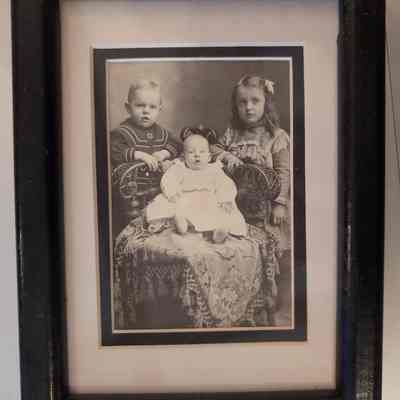 Framed Photograph of Rugen Children