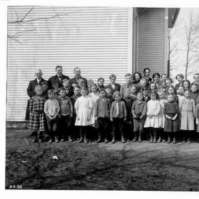 PH-0130: Rugen School- Class 1920 with adults