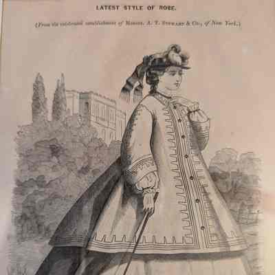Godey's Lady's Book, Latest Style of Robe