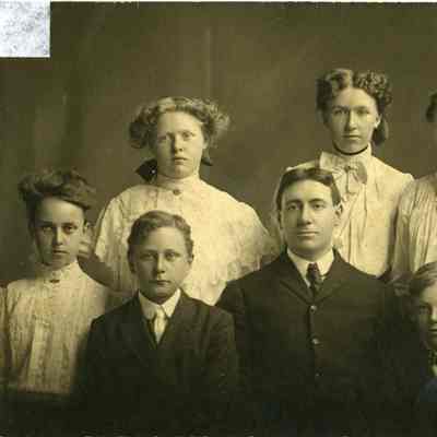 PH-1185a-Frank Rugen (front 2nd from RT); Edith Baird (Front far RT)