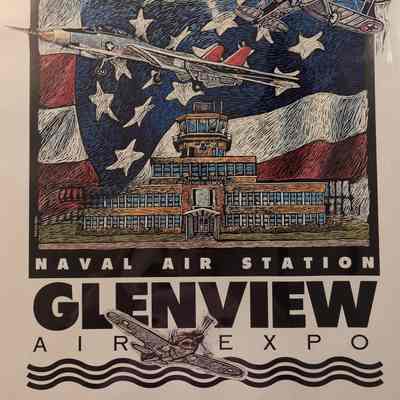 Naval Air Station Glenview Air Expo Poster