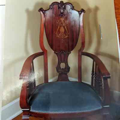 Rosewood Art Nouveaux Armchair