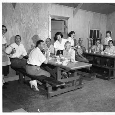 PH-1840-Girl Scout Father-Daughter Dinner Camp Adahi, Ed. Rugen, Bob Barber in photo with others