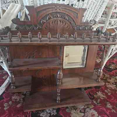 Walnut Etagere (Whatnot Shelf)