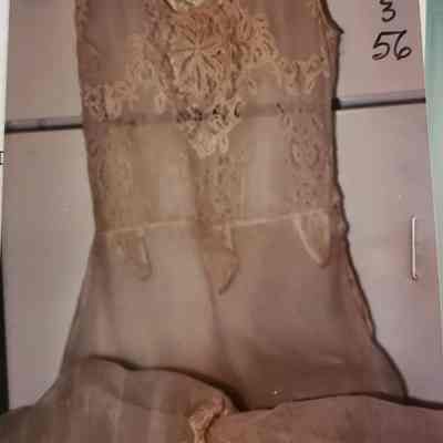 White Cotton Organdy Floor Length