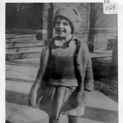 PH-1169- A young Jeanette Rugen -one winter