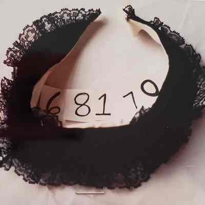 Black Velvet Collar with Lace