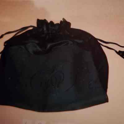 Black Velvet and Embroidered Material
