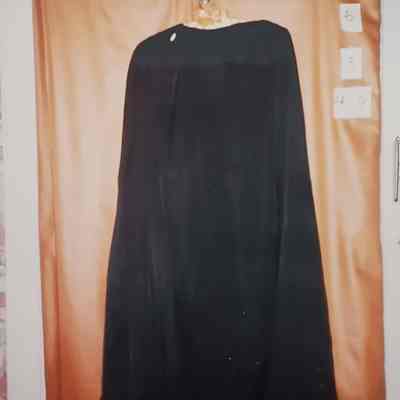 Black Satin - Taffeta Skirt with Bustle