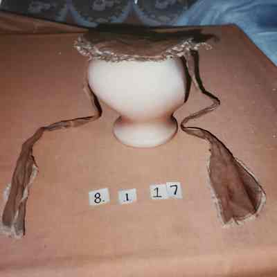 Organdy Hat with Brim and Streamer