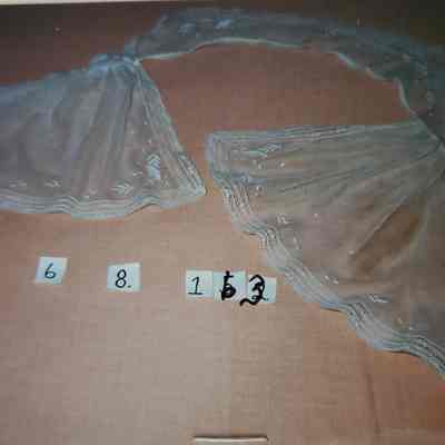 Beige Lace with Embroidery Cotton and Fichu