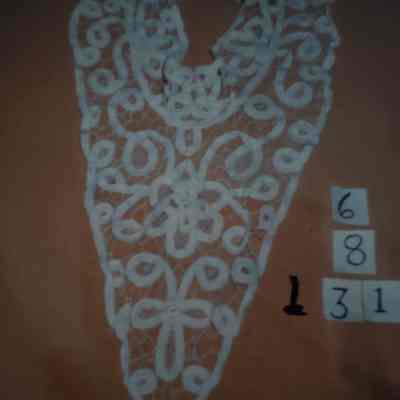 Collar of White Battenburg Lace