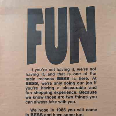 "Fun" Bess Hardware Print Advertisement