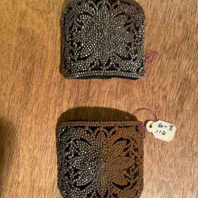 Cut Steel Shoe-Buckles on Black Suede Back