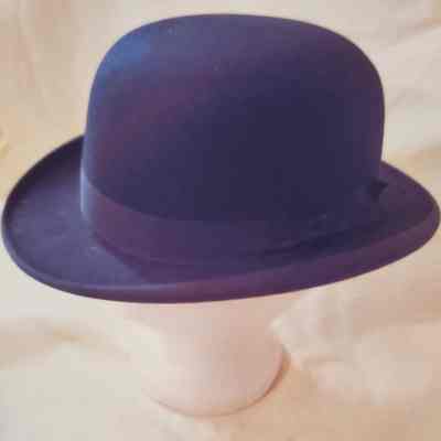 Black Felt Derby or Bowler Hat