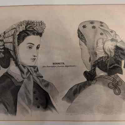 Godey's Lady's Book, Bonnets