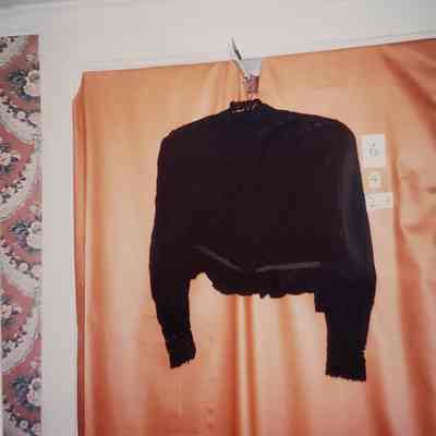 Black Silk and Lace Blouse