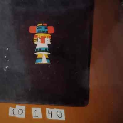 Hand Carved Wooden Kachina Doll in the Shape of a Totem Pole