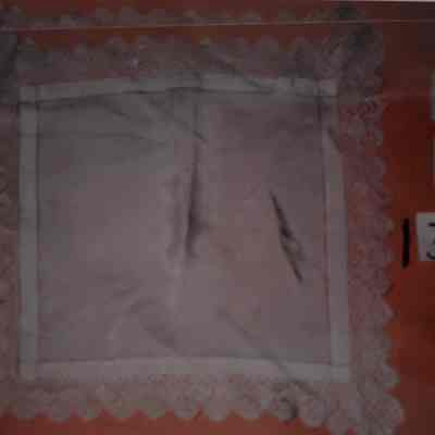 Silk Square Edged with Lace