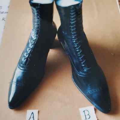 Laced - Black Leather Boots