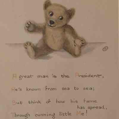 Framed Teddy Bear Verse