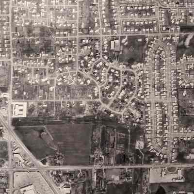 1964 Aerial Photograph of Northfield Township Section 11