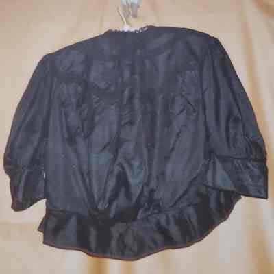 Black Fancy Cotton Blouse