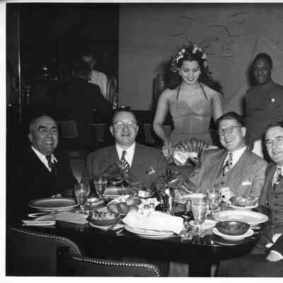 PH-1208- Delta Theta Phi law fraternity dinner, 3-29-1950. Richard Rugen far RT
