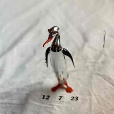 Glass figure of penguin