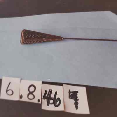 Large Cone-Shaped Gold Appearing Hat Pin
