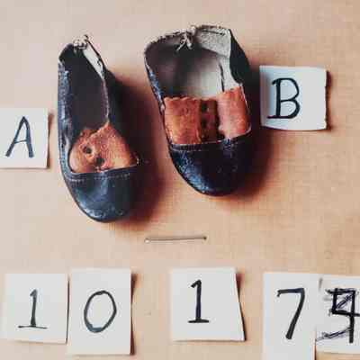 Leather Shoes - One Pair of Black and Brown Inserts