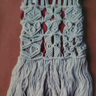 Off White Macrame Bag