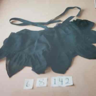 Black Crepe Chiffon Money Belt
