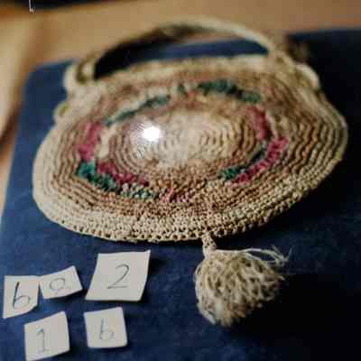 Straw Round Purse