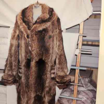 Men's Full Length Raccoon Coat