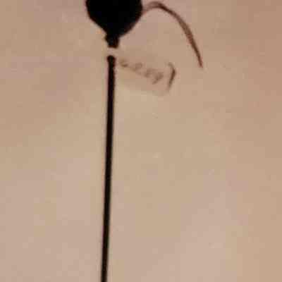 Medium Faceted Onyx Ball Hat Pin