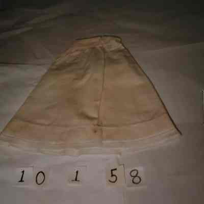 Cotton Petticoat - Placket Back Opening - Lace Trim