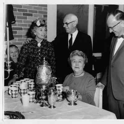 PH-0126: Mesdames R. Kennicott, F. Chils, F. Rugen; Mr Elmer Palmgren - GHC Membership tea