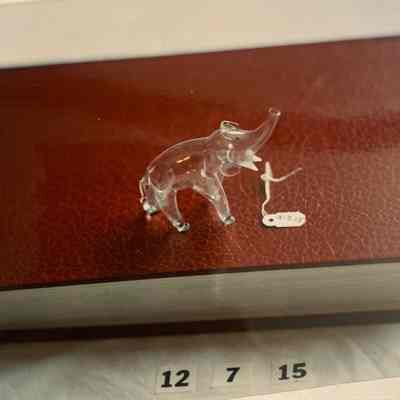 Glass figurine of elephant - small