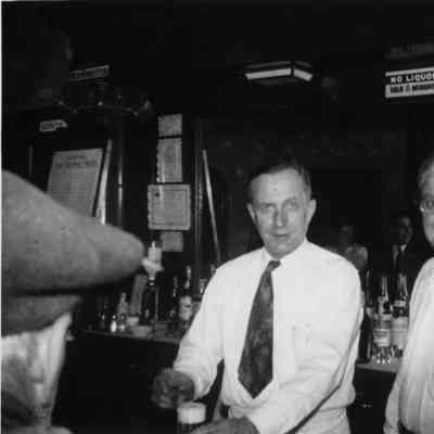 PH-1223-Al Ackerman (L) & Herb Rugen in Rugen Tavern (Now Grandpa's)