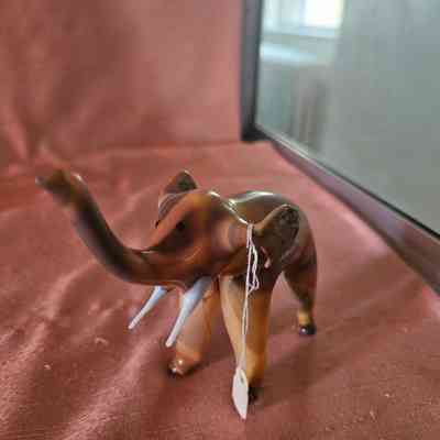 Glass figurine of an elephant - large