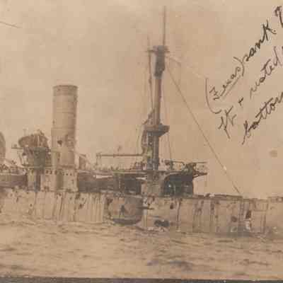 USS Texas (1892) [Real Photo Postcard]